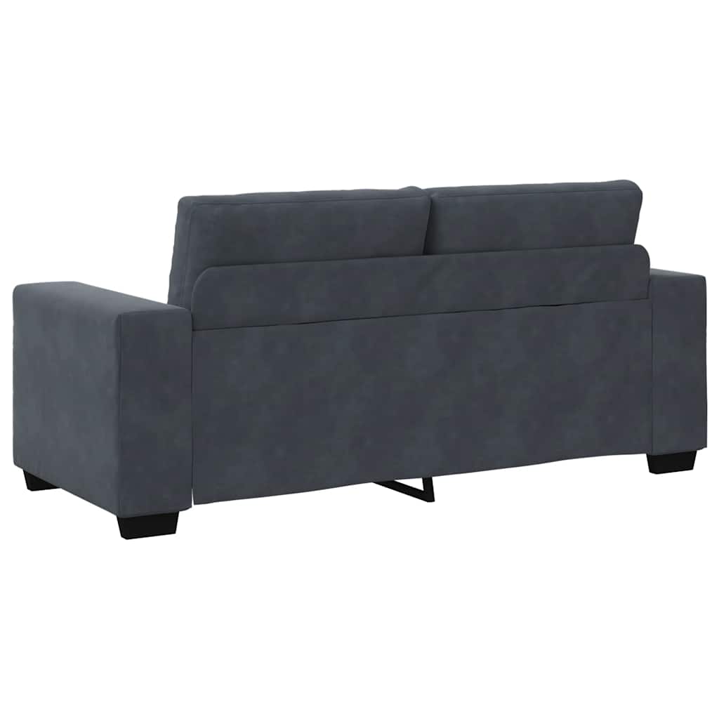 Zweisitzer-Sofa Dunkelgrau 180x77x82 cm Samt