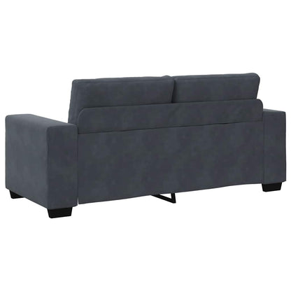 Zweisitzer-Sofa Dunkelgrau 180x77x82 cm Samt