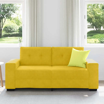 Zweisitzer-Sofa Gelb 180x77x82 cm Samt