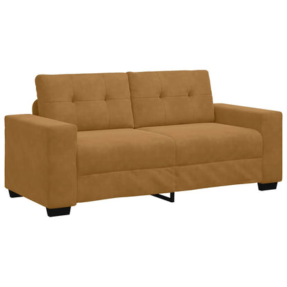 Zweisitzer-Sofa Braun 180x77x82 cm Samt