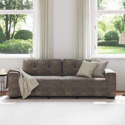 vidaXL Sofa mit Kissen Dunkelgrau Kunstleder