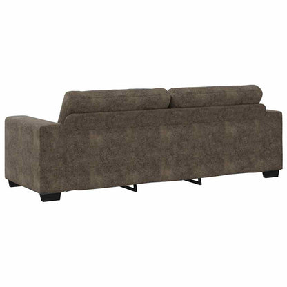 vidaXL Sofa mit Kissen Dunkelgrau Kunstleder