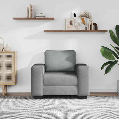 Sessel Hellgrau 100x77x82 cm Stoff