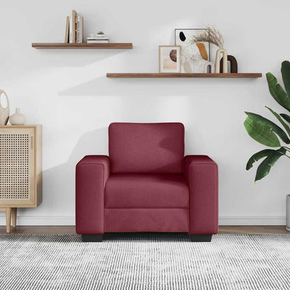 vidaXL Fauteuil Rouge bordeaux 100x77x82 cm Tissu