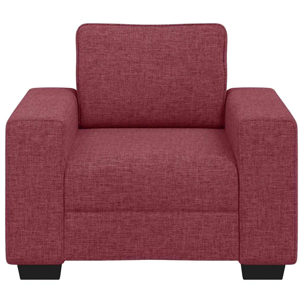 vidaXL Fauteuil Rouge bordeaux 100x77x82 cm Tissu