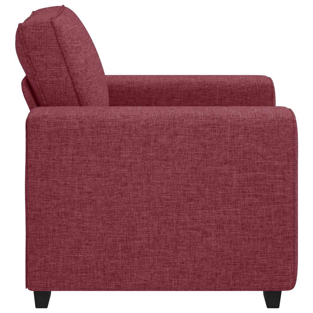 vidaXL Fauteuil Rouge bordeaux 100x77x82 cm Tissu