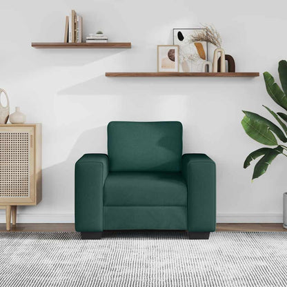 vidaXL Fauteuil vert foncé 100x77x82 cm Tissu