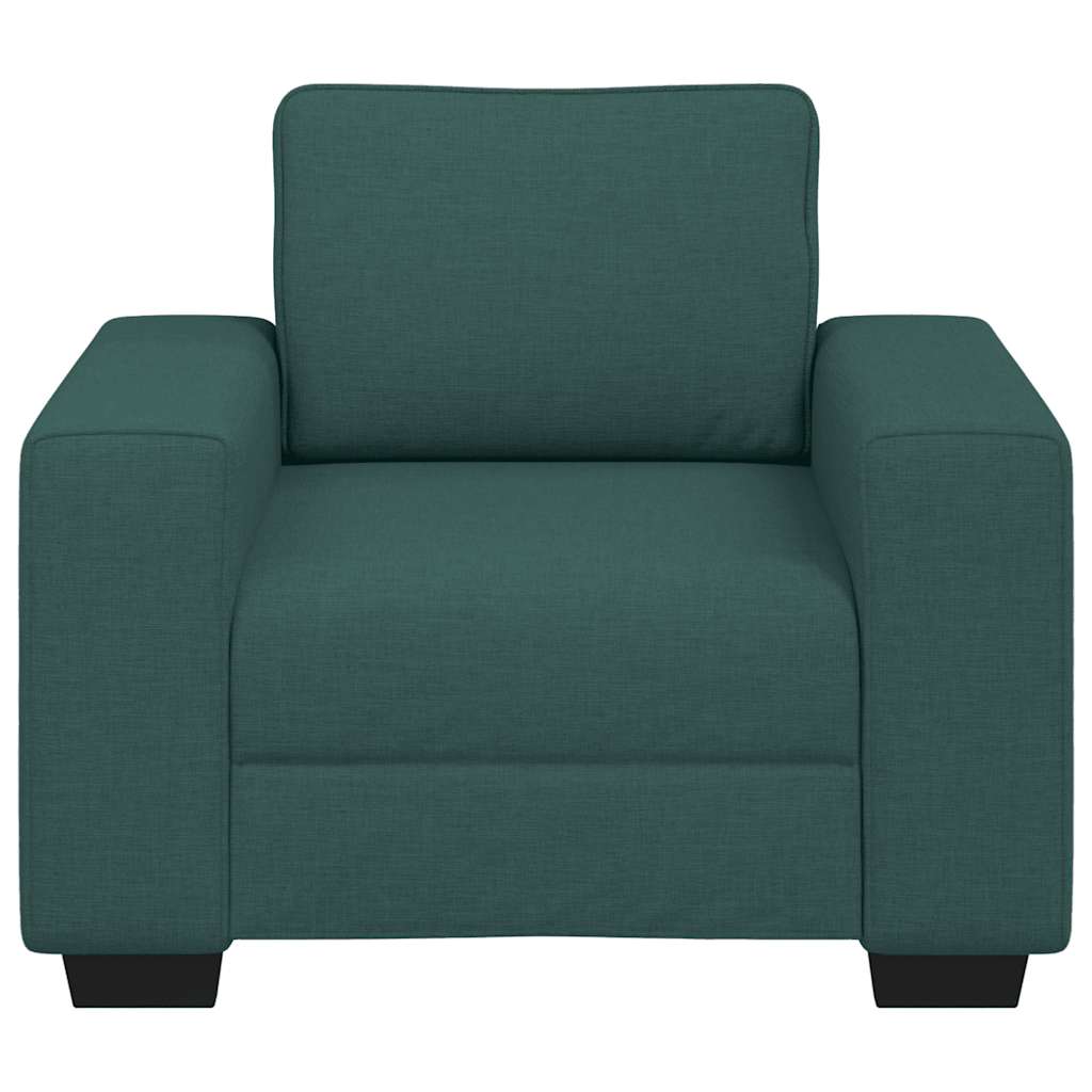 vidaXL Fauteuil vert foncé 100x77x82 cm Tissu