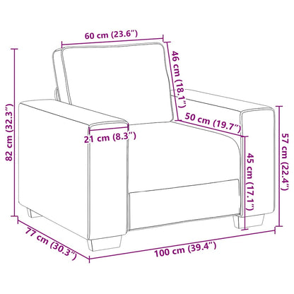 vidaXL Fauteuil vert foncé 100x77x82 cm Tissu