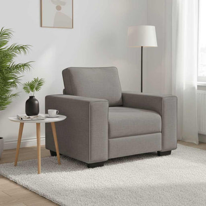 vidaXL Fauteuil Taupe 100x77x82 cm Tissu