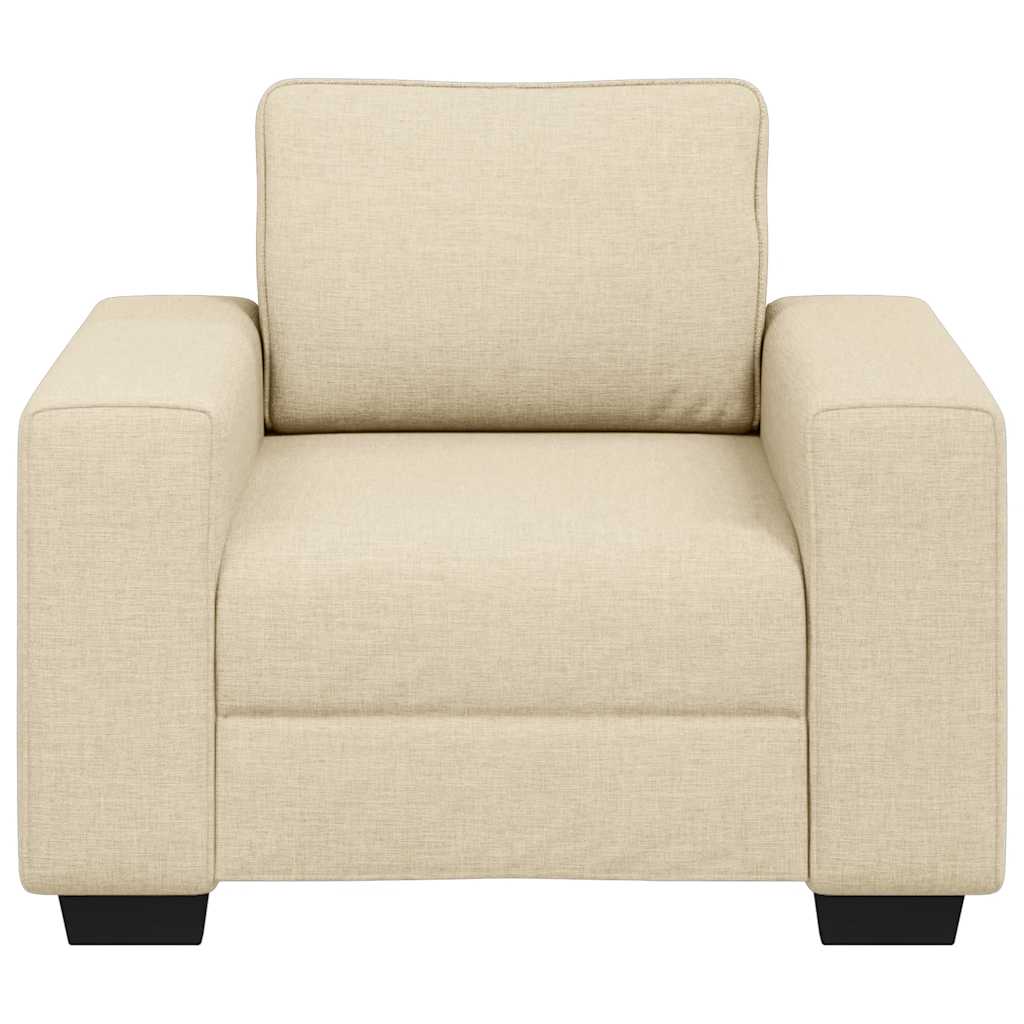 vidaXL Fauteuil crème 100x77x82 cm Tissu
