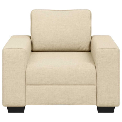 vidaXL Fauteuil crème 100x77x82 cm Tissu