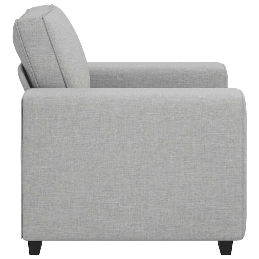 vidaXL Fauteuil gris nuage 100x77x82 cm Tissu