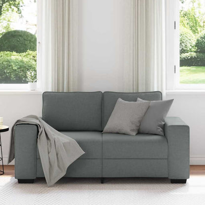 2-Sitzer-Sofa Dunkelgrau 160x77x82 cm Stoff