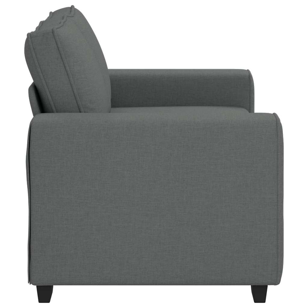2-Sitzer-Sofa Dunkelgrau 160x77x82 cm Stoff