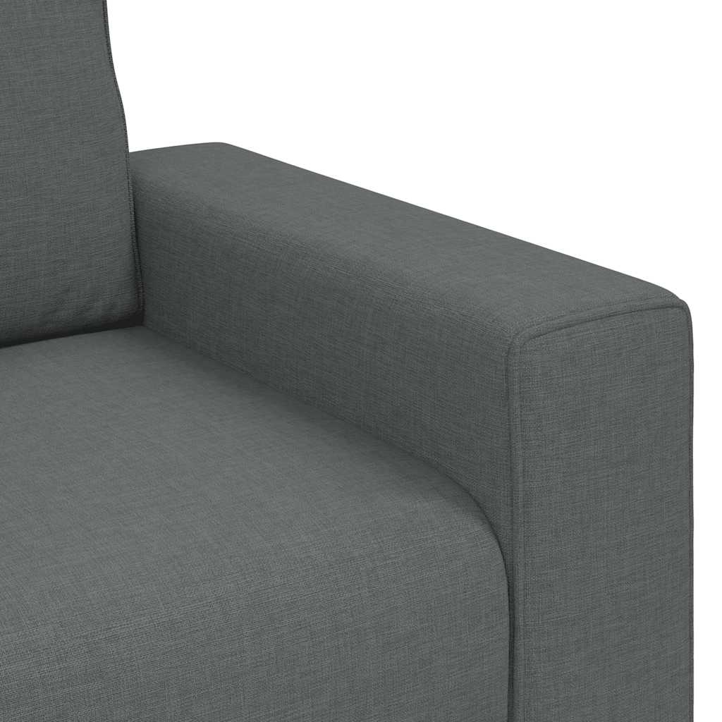 2-Sitzer-Sofa Dunkelgrau 160x77x82 cm Stoff