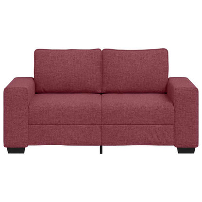 vidaXL Canapé 2 places Rouge bordeaux 160x77x82 cm Tissu