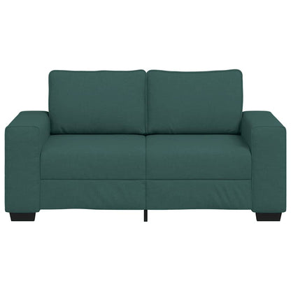 vidaXL Canapé 2 places vert foncé 160x77x82 cm Tissu