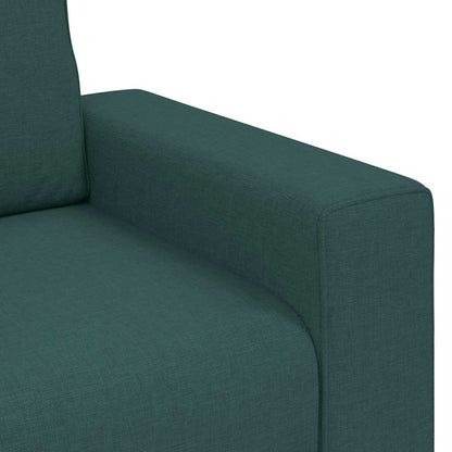 vidaXL Canapé 2 places vert foncé 160x77x82 cm Tissu