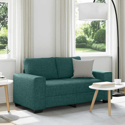 vidaXL Canapé 2 places vert foncé 160x77x82 cm Tissu