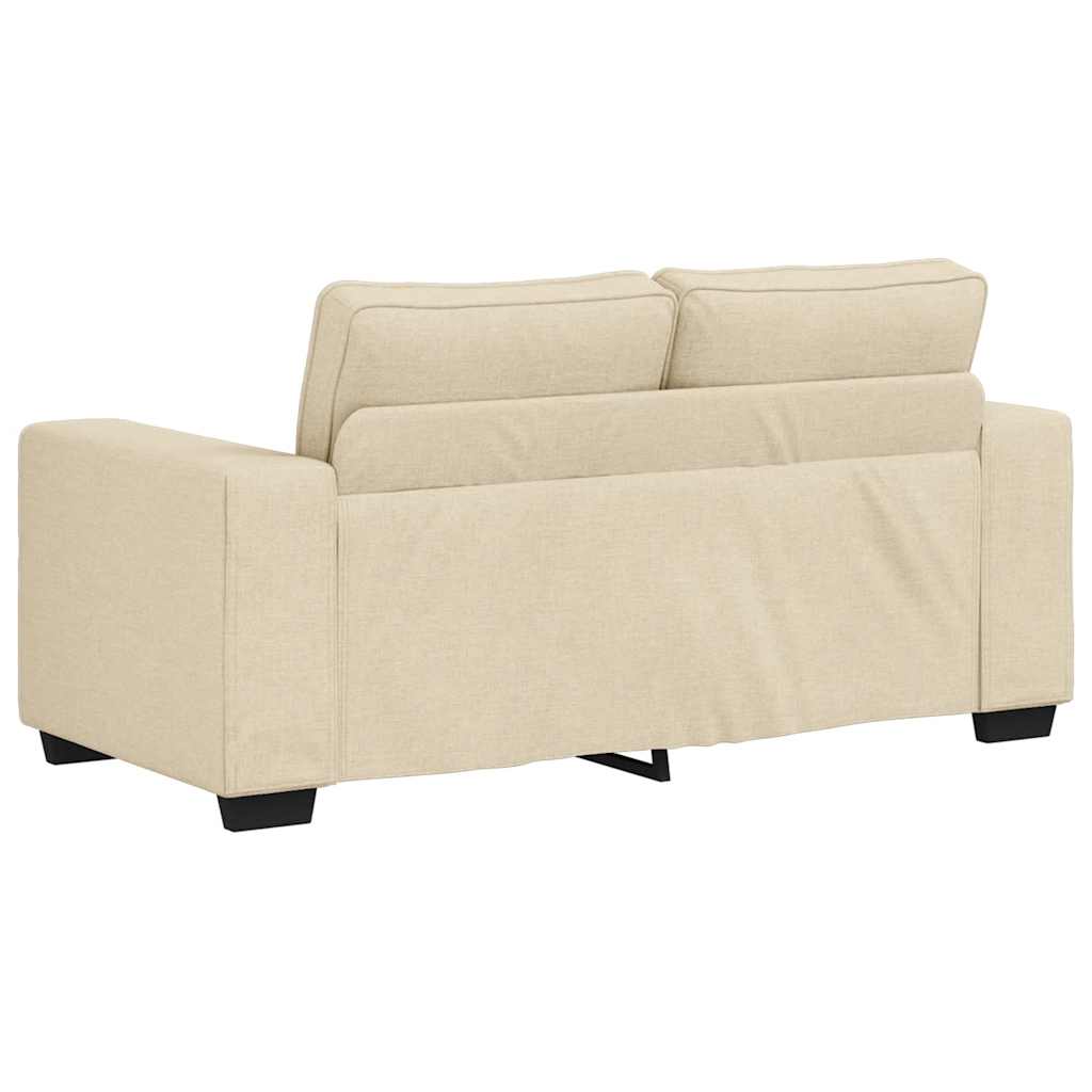 2-Sitzer-Sofa Creme 160x77x82 cm Stoff