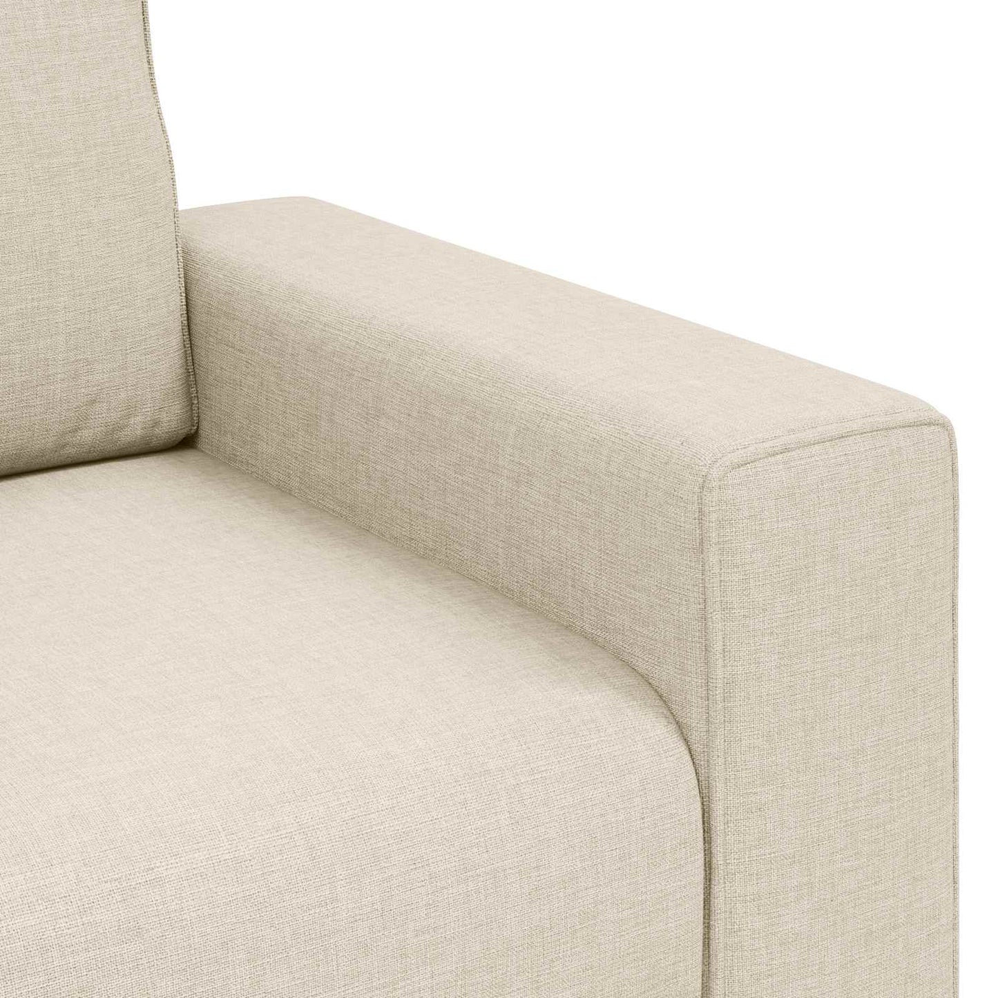 vidaXL | Canapé | avec oreillers avec oreillers Beige 160 x 77 x 82 cm Lin