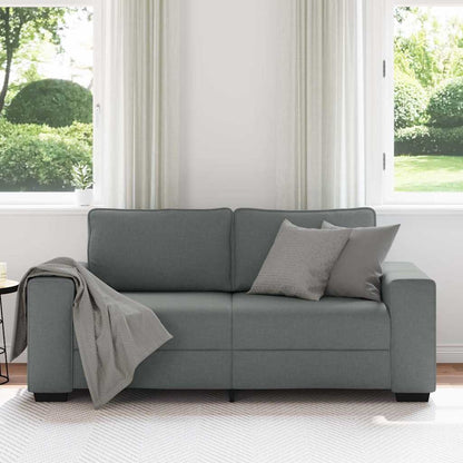 2-Sitzer-Sofa Dunkelgrau 180x77x82 cm Stoff