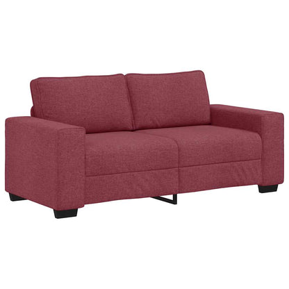 vidaXL 2-Sitzer-Sofa Weinrot 180x77x82 cm Stoff