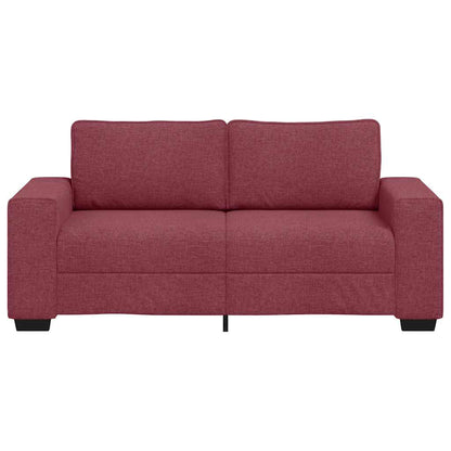vidaXL 2-Sitzer-Sofa Weinrot 180x77x82 cm Stoff