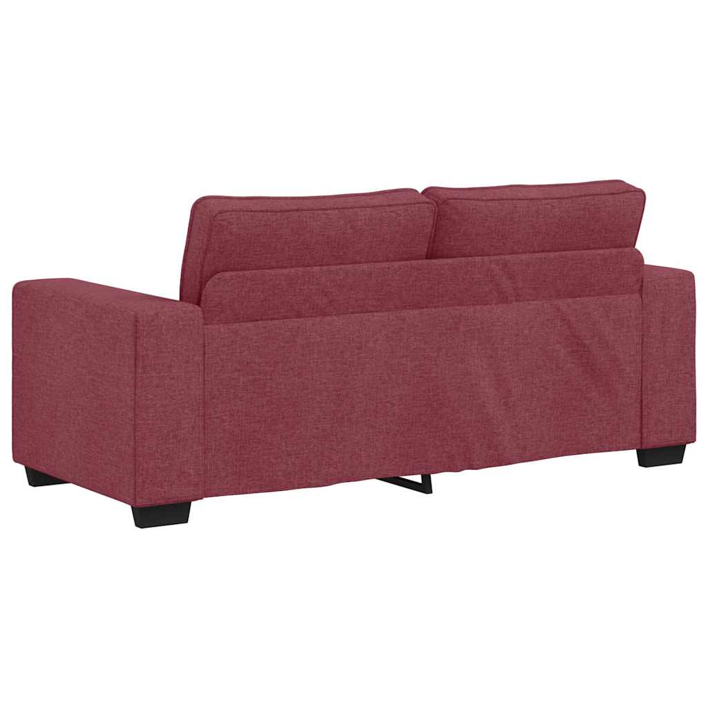 vidaXL 2-Sitzer-Sofa Weinrot 180x77x82 cm Stoff