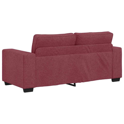 vidaXL 2-Sitzer-Sofa Weinrot 180x77x82 cm Stoff