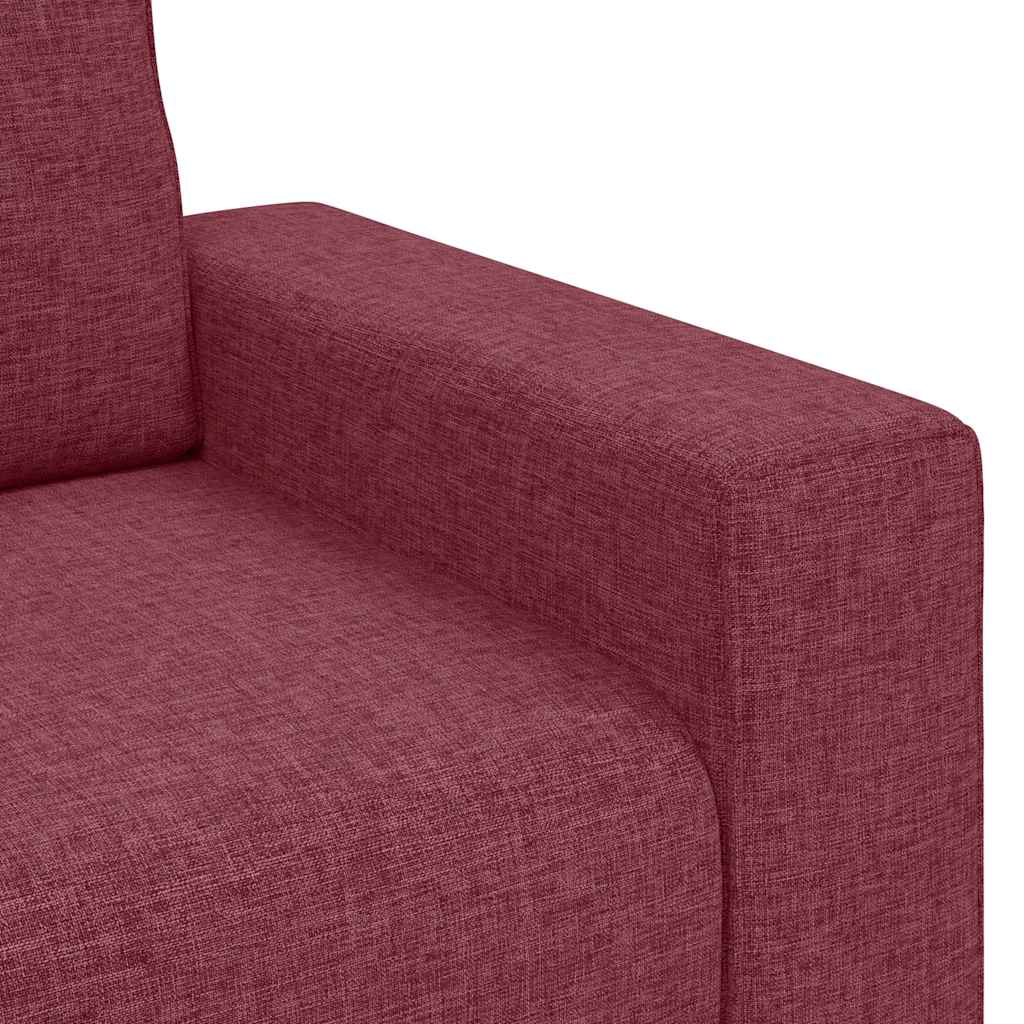 vidaXL 2-Sitzer-Sofa Weinrot 180x77x82 cm Stoff