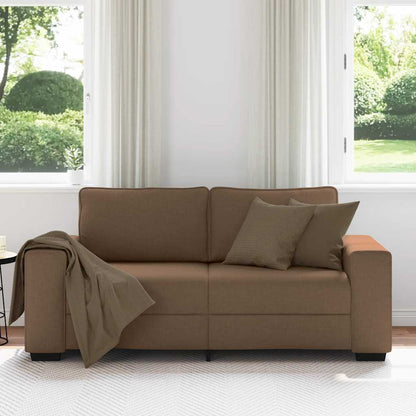 vidaXL 2-Sitzer-Sofa Braun 180x77x82 cm Stoff
