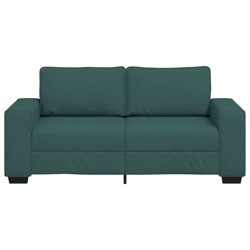 vidaXL 2-Sitzer-Sofa Dunkelgrün 180x77x82 cm Stoff
