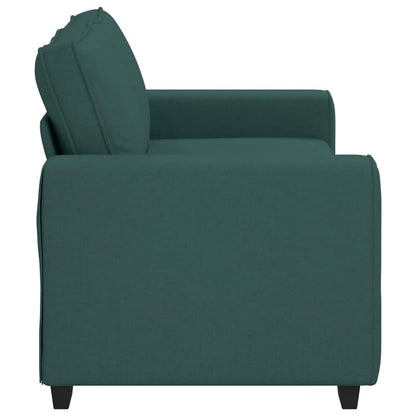 vidaXL 2-Sitzer-Sofa Dunkelgrün 180x77x82 cm Stoff
