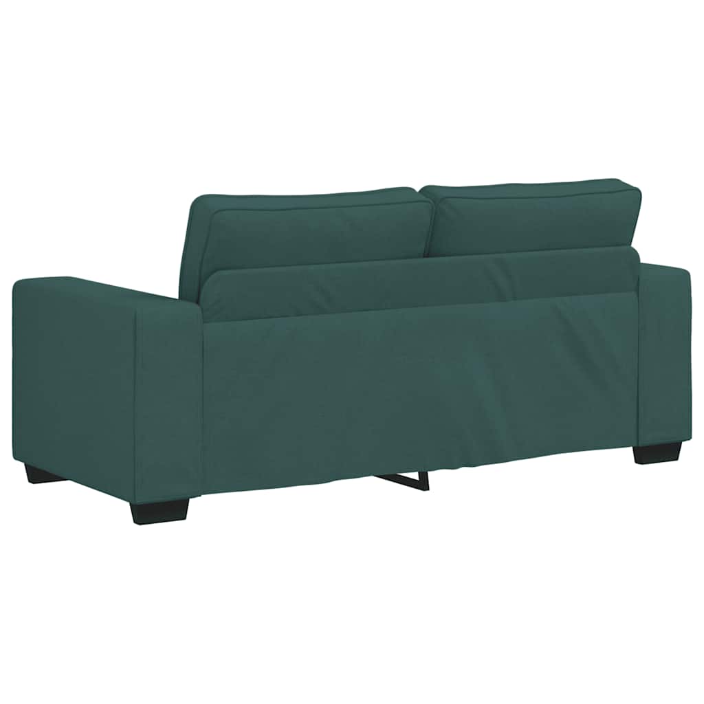 vidaXL 2-Sitzer-Sofa Dunkelgrün 180x77x82 cm Stoff