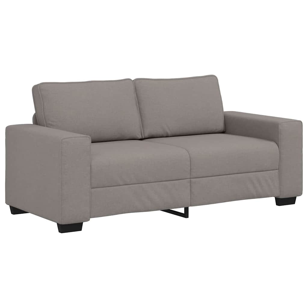 vidaXL Canapé 2 places en tissu taupe 180x77x82 cm
