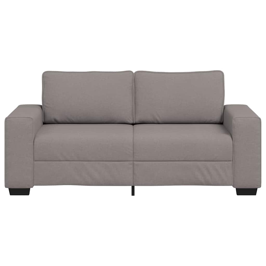 vidaXL Canapé 2 places en tissu taupe 180x77x82 cm