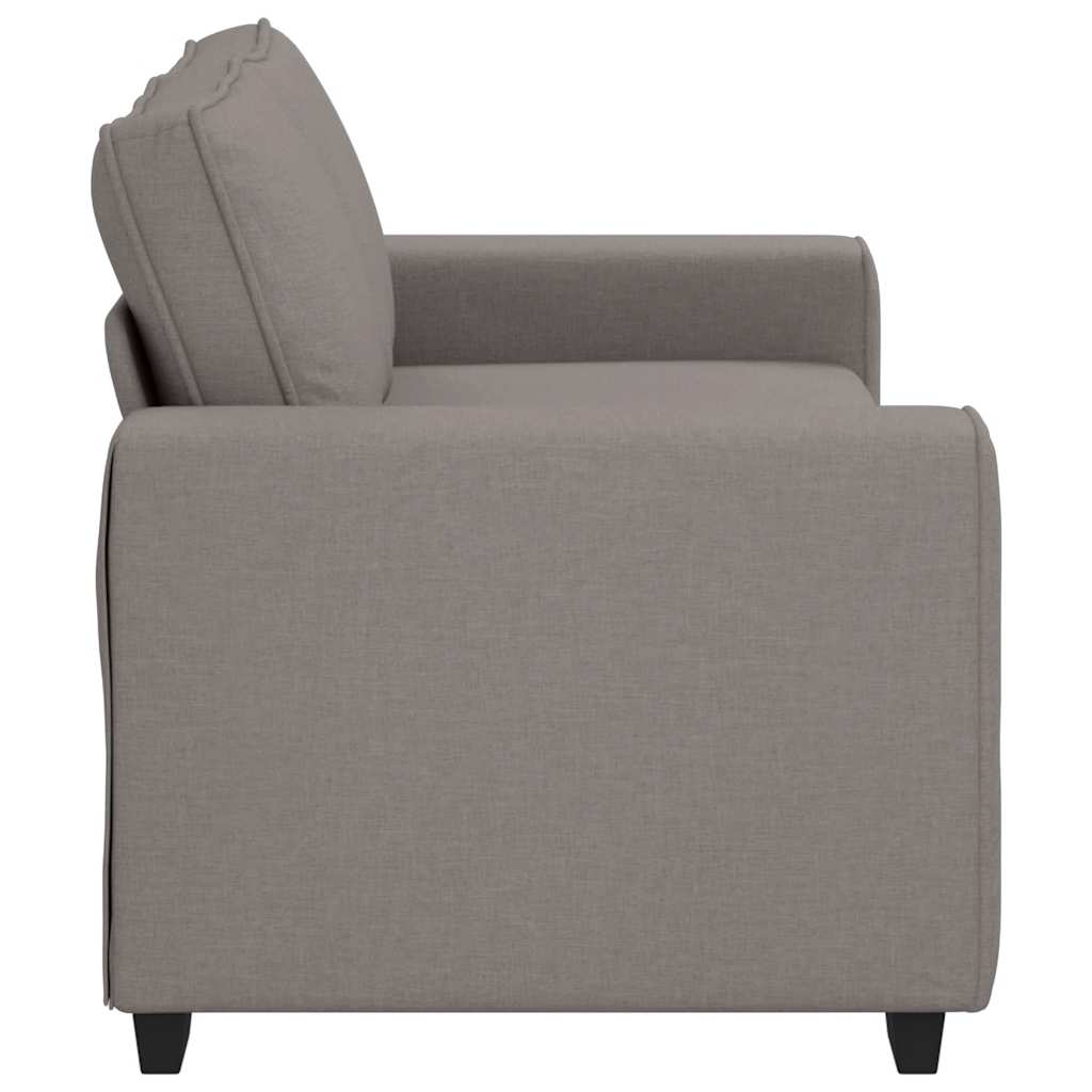 vidaXL Canapé 2 places en tissu taupe 180x77x82 cm