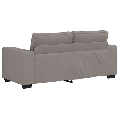 vidaXL Canapé 2 places en tissu taupe 180x77x82 cm