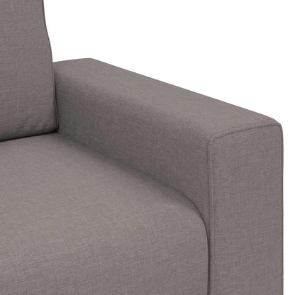 vidaXL Canapé 2 places en tissu taupe 180x77x82 cm