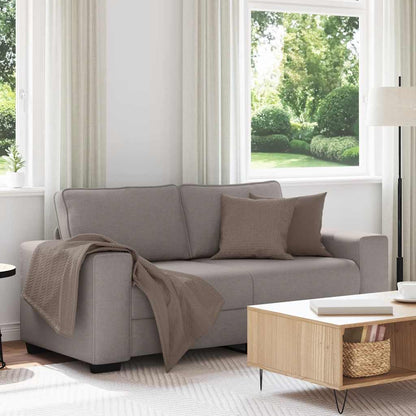 vidaXL Canapé 2 places en tissu taupe 180x77x82 cm