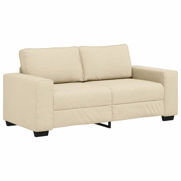 vidaXL 2-Sitzer-Sofa Creme 180x77x82 cm Stoff