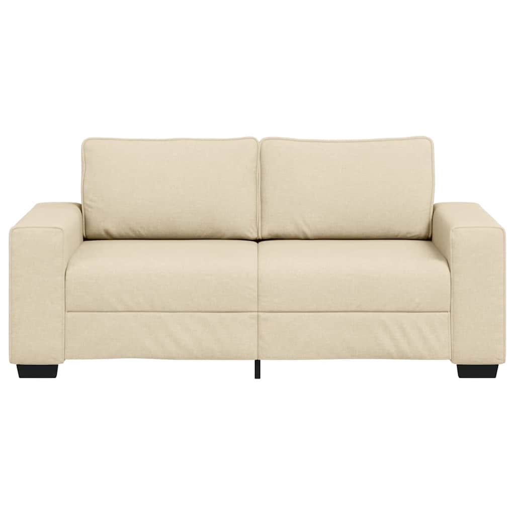 vidaXL 2-Sitzer-Sofa Creme 180x77x82 cm Stoff