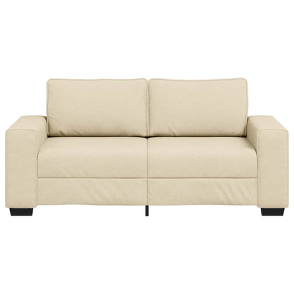 vidaXL 2-Sitzer-Sofa Creme 180x77x82 cm Stoff