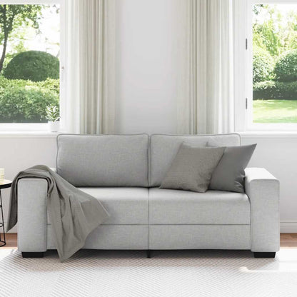 vidaXL 2-Sitzer-Sofa Wolkengrau 180x77x82 cm Stoff