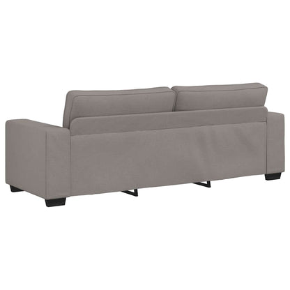3-Sitzer-Sofa Taupe 220x77x82 cm Stoff