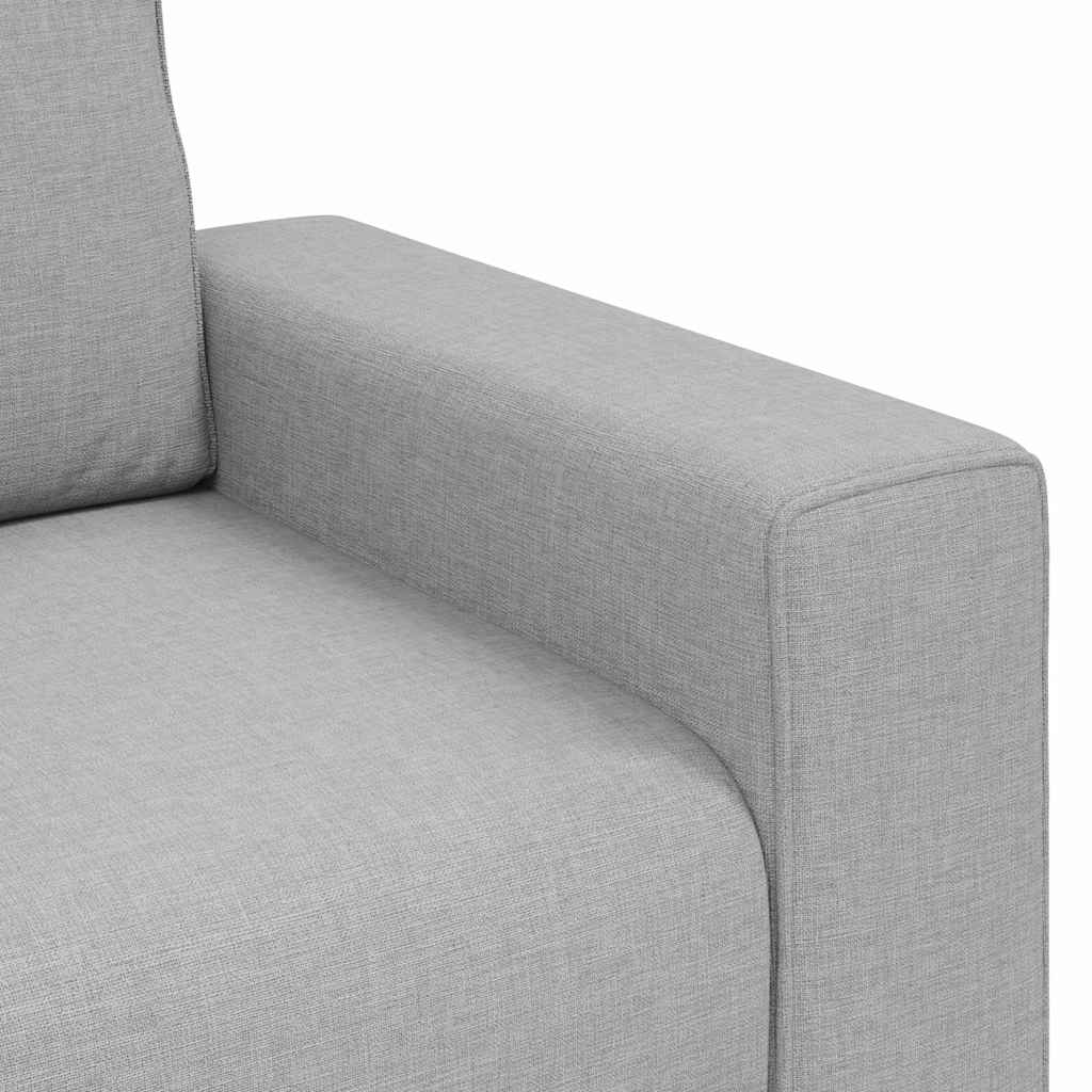 3-Sitzer-Sofa Wolkengrau 220x77x82 cm Stoff