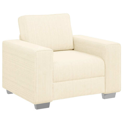 vidaXL Sessel Creme 100x77x82 cm Cordstoff