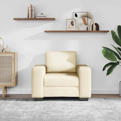 vidaXL Sessel Creme 100x77x82 cm Cordstoff